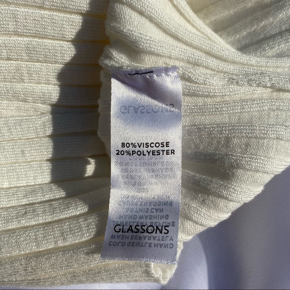 Glassons Ribbed Collar Crop Top - Picture 5 of 5